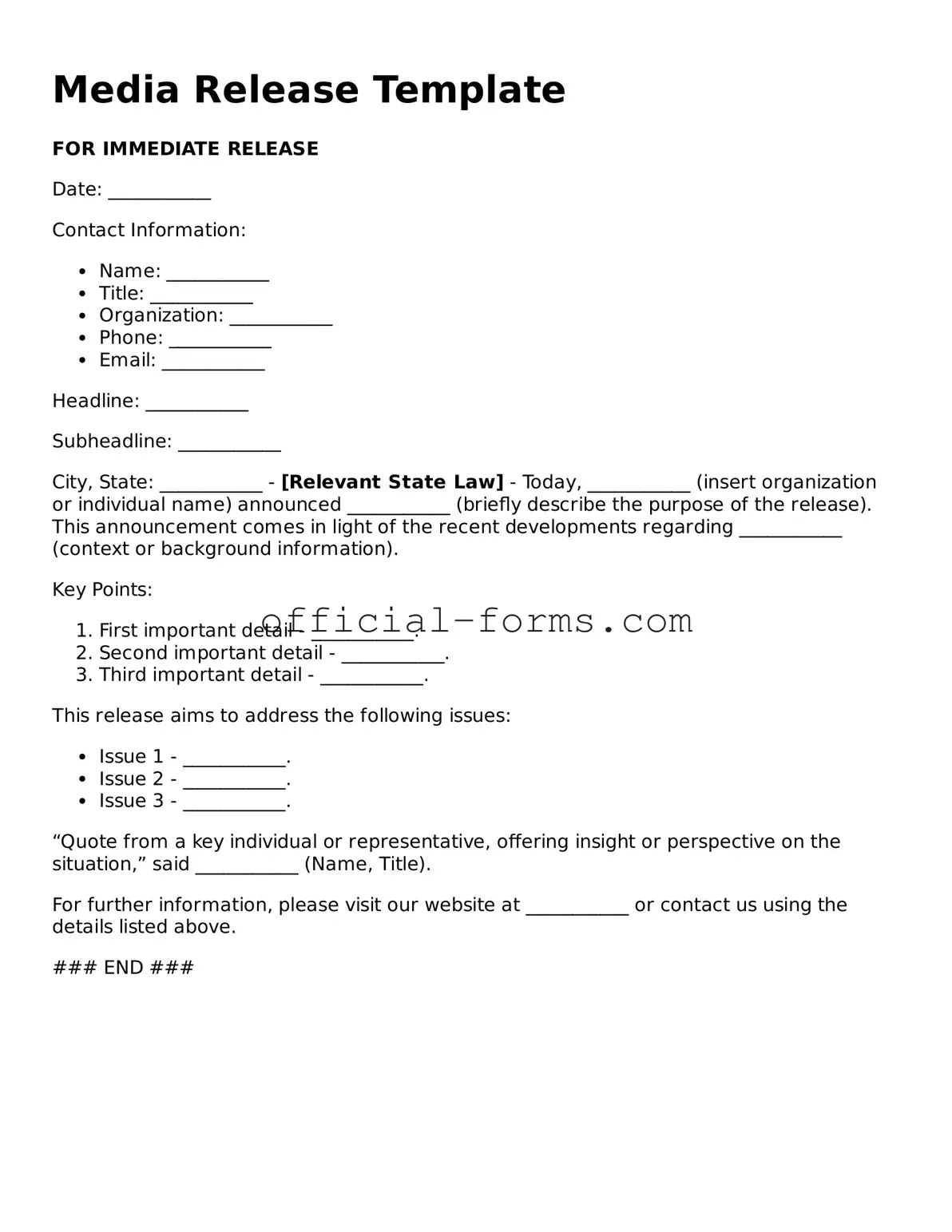 Attorney-Verified Media Release Template