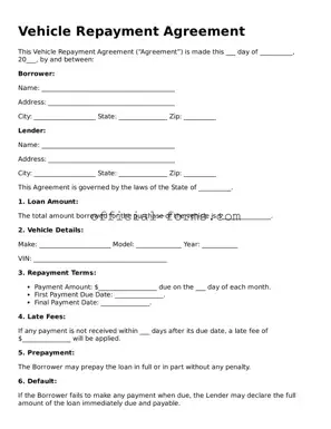 Attorney-Verified Vehicle Repayment Agreement Template