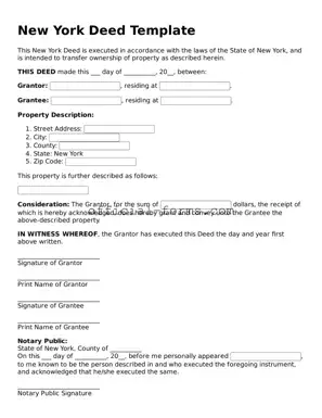 Official New York Deed Document