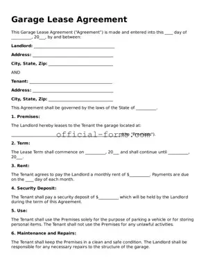 Attorney-Verified Garage Lease Agreement Template