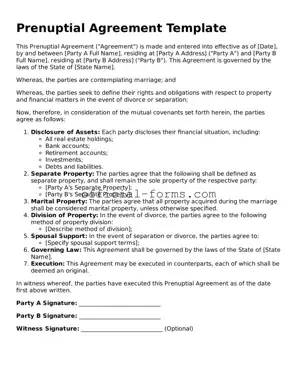 Attorney-Verified Prenuptial Agreement Template