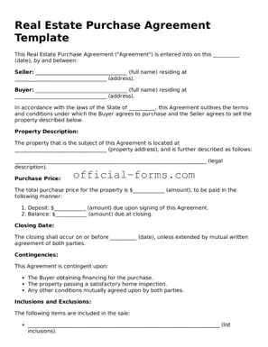Attorney-Verified Real Estate Purchase Agreement Template