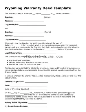Official Wyoming Deed Document