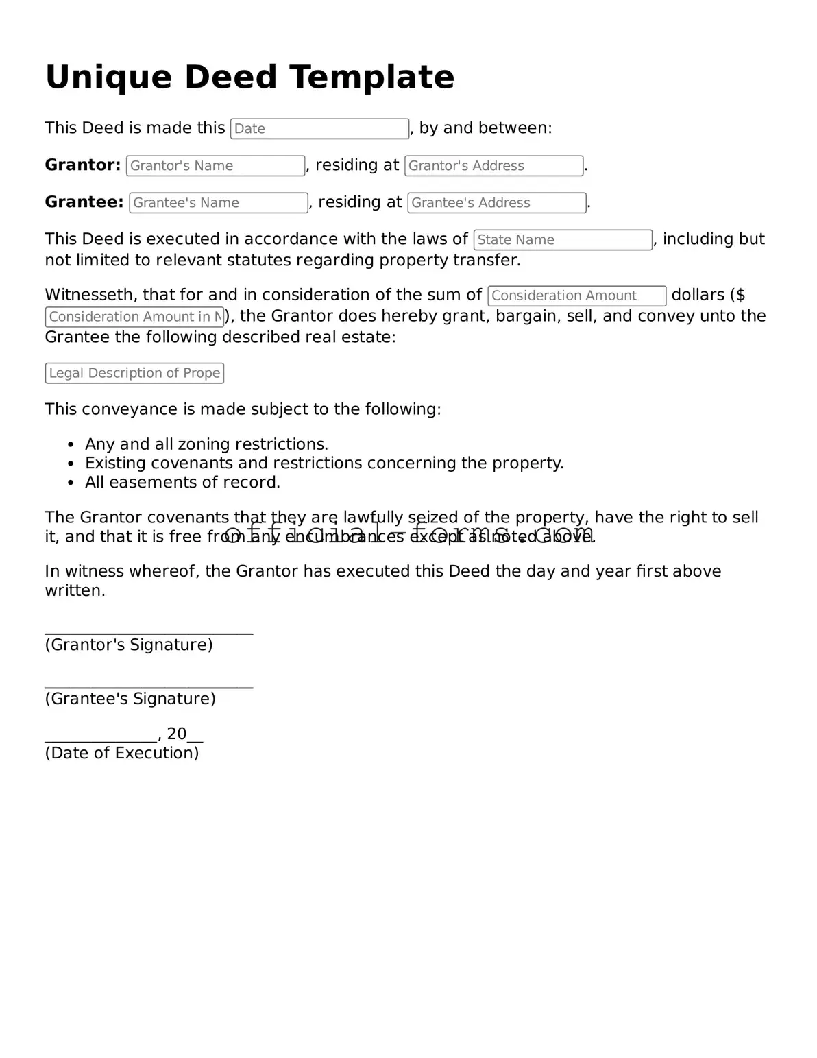 Attorney-Verified Deed Template